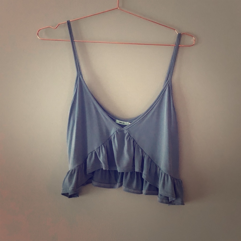 Kimchi Blue ruffled bottom crop top